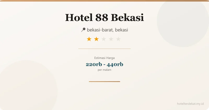 Hotel 88 Bekasi - Hotel 2 bintang di bekasi-barat, bekasi