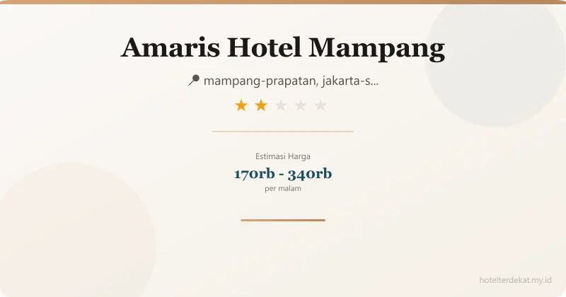 Amaris Hotel Mampang - Hotel 2 bintang di mampang-prapatan, jakarta-selatan