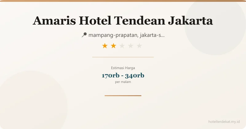 Amaris Hotel Tendean Jakarta - Hotel 2 bintang di mampang-prapatan, jakarta-selatan