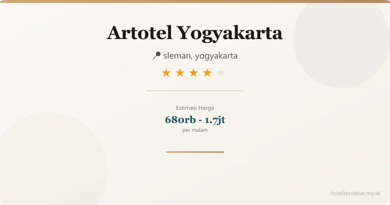 Artotel Yogyakarta - Hotel 4 bintang di sleman, yogyakarta