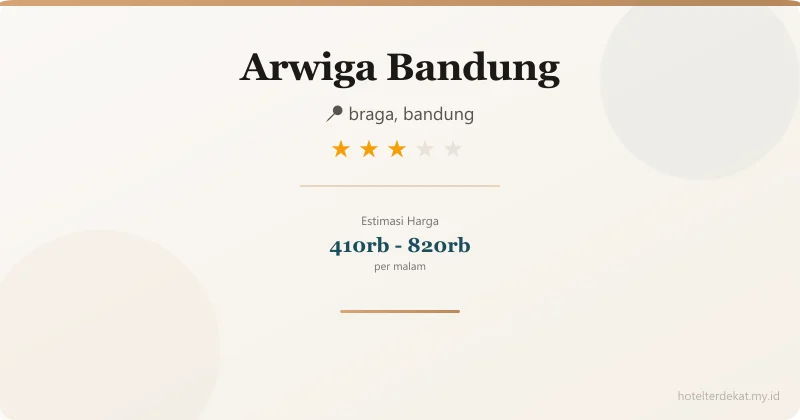 Arwiga  Bandung - Hotel 3 bintang di braga, bandung