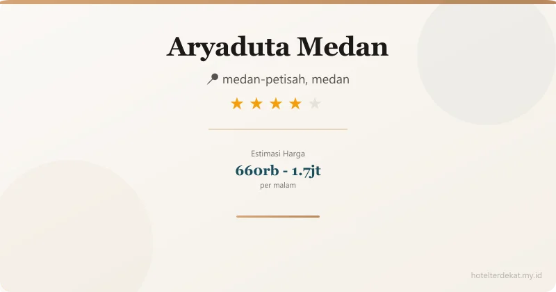 Aryaduta Medan - Hotel 4 bintang di medan-petisah, medan