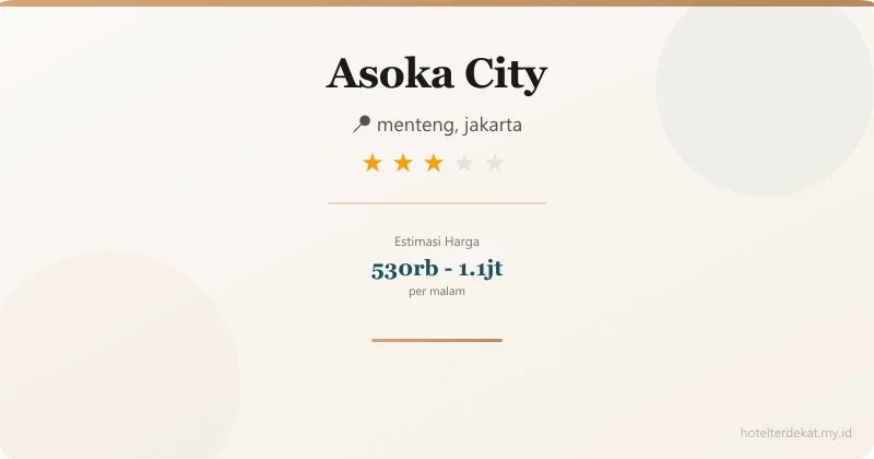 Asoka City - Hotel 3 bintang di menteng, jakarta