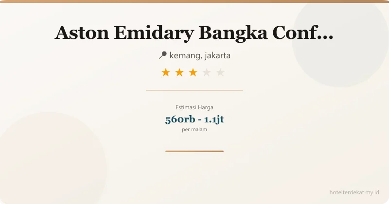 Aston Emidary Bangka Conference Center - Hotel 3 bintang di kemang, jakarta