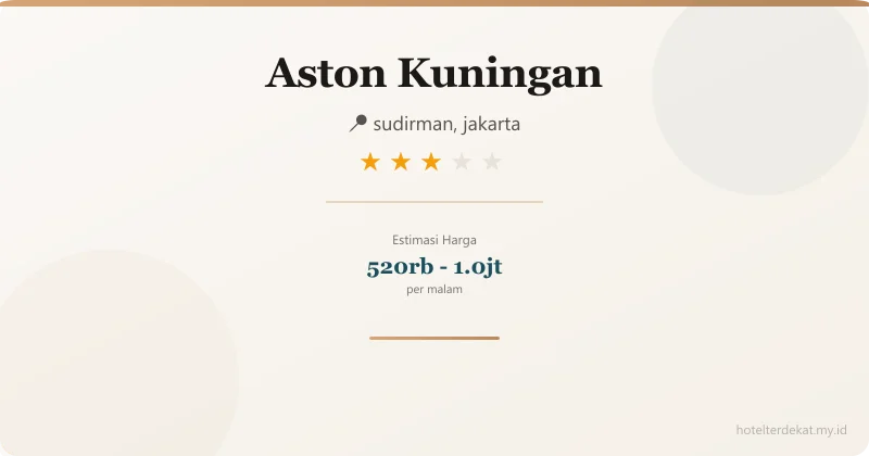 Aston Kuningan - Hotel 3 bintang di sudirman, jakarta