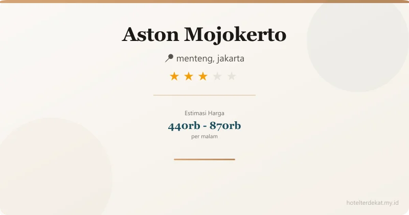 Aston Mojokerto - Hotel 3 bintang di menteng, jakarta
