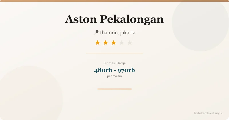 Aston Pekalongan - Hotel 3 bintang di thamrin, jakarta