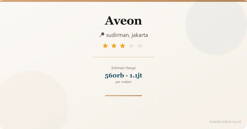 Aveon - Hotel 3 bintang di sudirman, jakarta