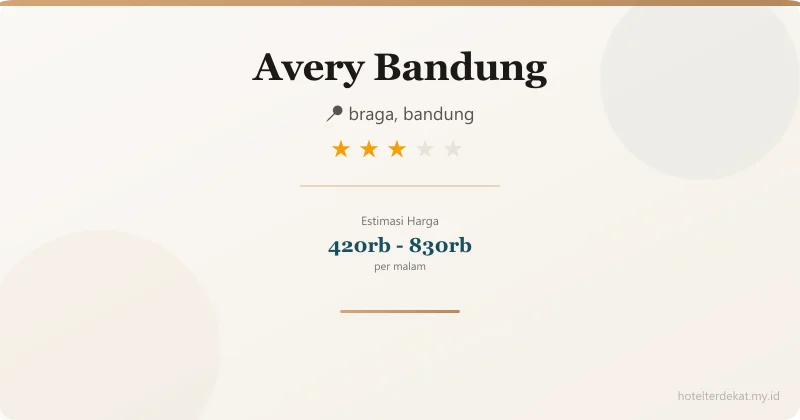 Avery  Bandung - Hotel 3 bintang di braga, bandung