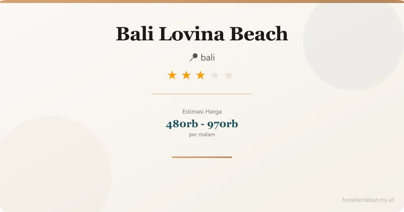 Bali Lovina Beach - Hotel 3 bintang di bali
