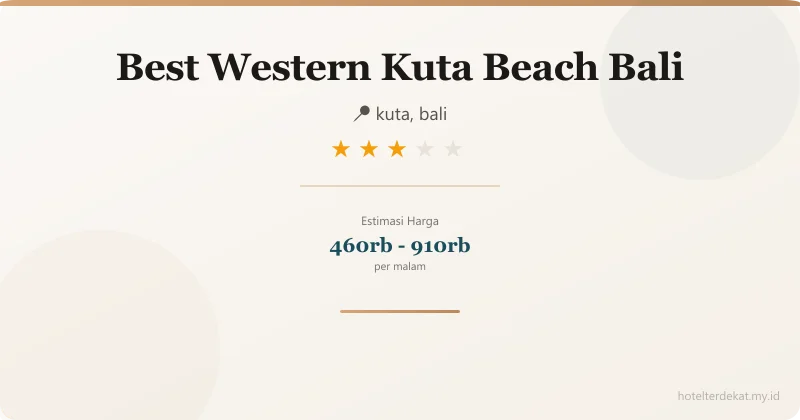 Best Western Kuta Beach Bali - Hotel 3 bintang di kuta, bali