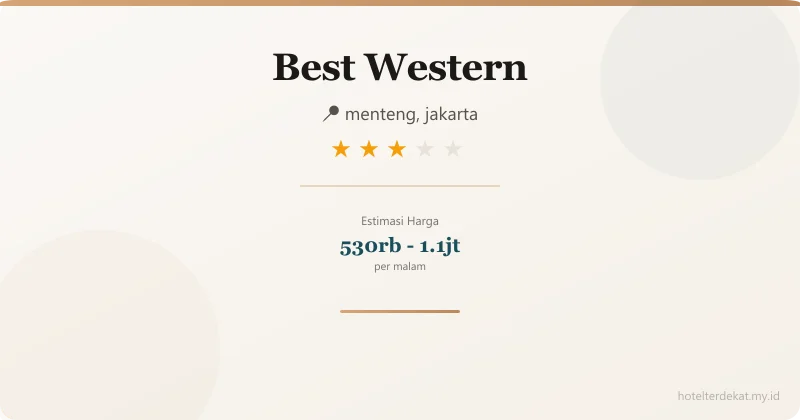 Best Western - Hotel 3 bintang di menteng, jakarta