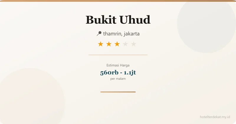 Bukit Uhud - Hotel 3 bintang di thamrin, jakarta