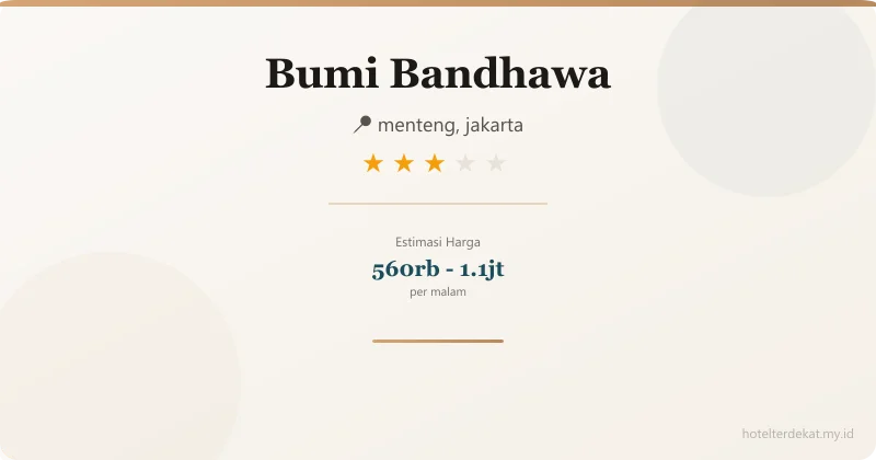 Bumi Bandhawa - Hotel 3 bintang di menteng, jakarta