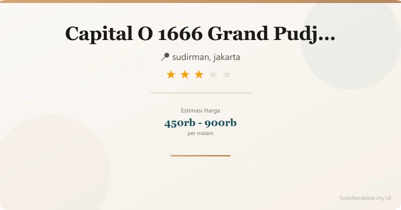 Capital O 1666 Grand Pudjawan  Near Kuta Beach - Hotel 3 bintang di sudirman, jakarta