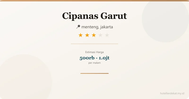 Cipanas Garut - Hotel 3 bintang di menteng, jakarta