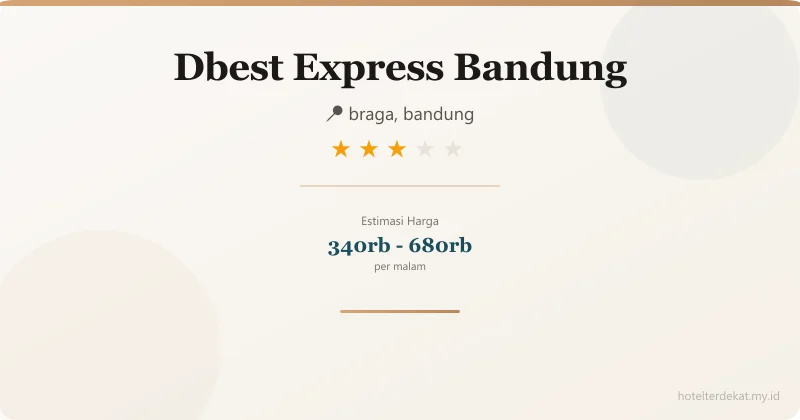 Dbest Express  Bandung - Hotel 3 bintang di braga, bandung