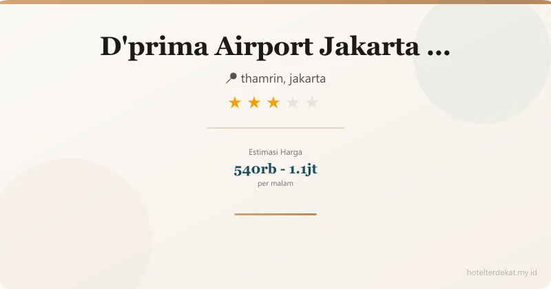 - Hotel 3 bintang di thamrin, jakarta