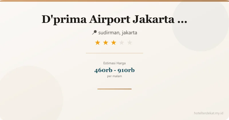 - Hotel 3 bintang di sudirman, jakarta