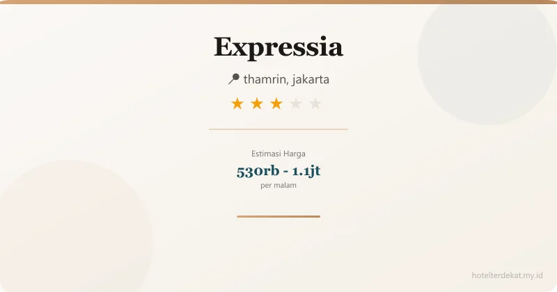 Expressia - Hotel 3 bintang di thamrin, jakarta