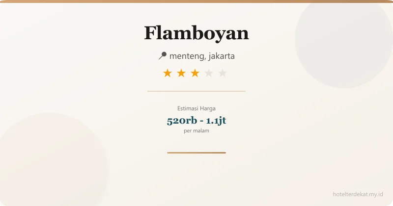 Flamboyan - Hotel 3 bintang di menteng, jakarta
