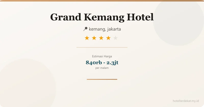 Grand Kemang Hotel - Hotel 4 bintang di kemang, jakarta
