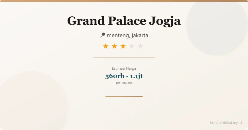 Grand Palace Jogja - Hotel 3 bintang di menteng, jakarta