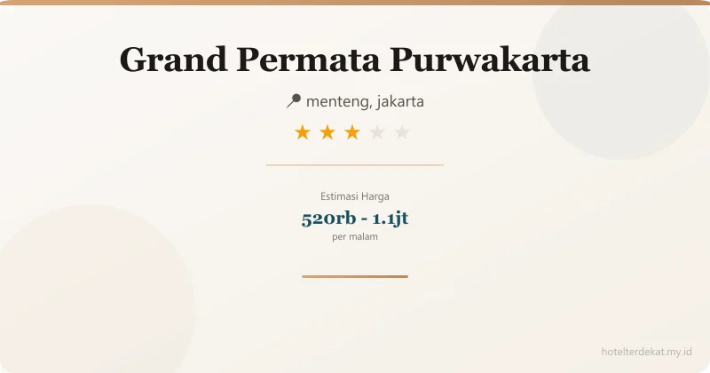Grand Permata Purwakarta - Hotel 3 bintang di menteng, jakarta