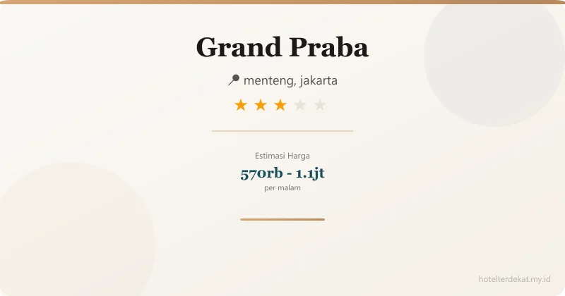 Grand Praba - Hotel 3 bintang di menteng, jakarta