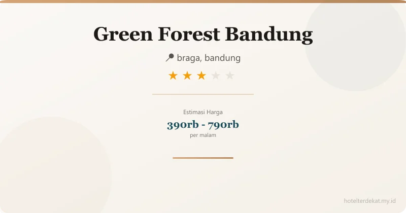Green Forest  Bandung - Hotel 3 bintang di braga, bandung