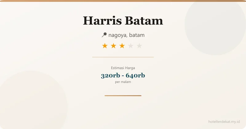 Harris Batam - Hotel 3 bintang di nagoya, batam
