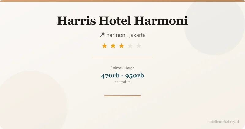 Harris Hotel Harmoni - Hotel 3 bintang di harmoni, jakarta