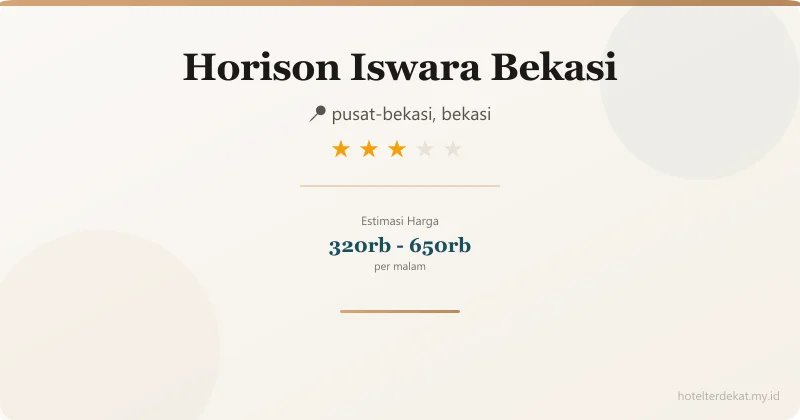 Horison Iswara Bekasi - Hotel 3 bintang di pusat-bekasi, bekasi