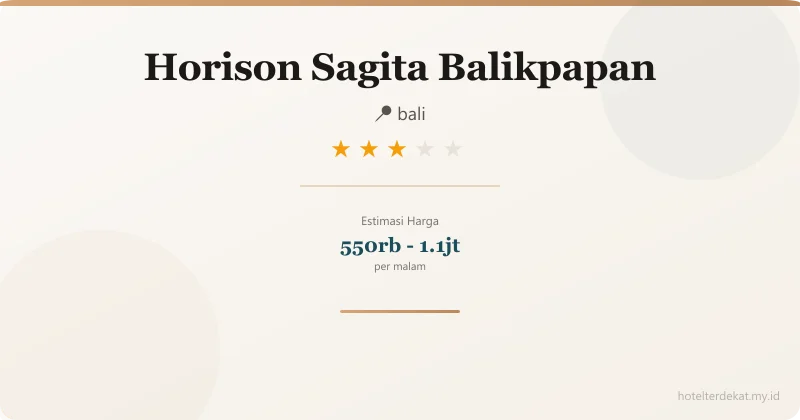 Horison Sagita Balikpapan - Hotel 3 bintang di bali