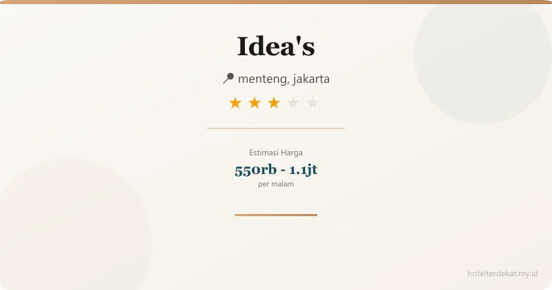 - Hotel 3 bintang di menteng, jakarta