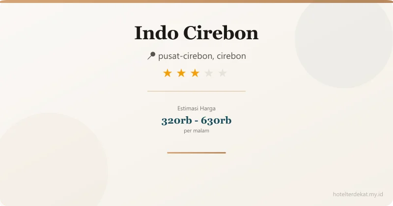 Indo  Cirebon - Hotel 3 bintang di pusat-cirebon, cirebon