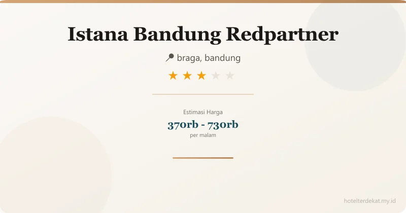 Istana  Bandung Redpartner - Hotel 3 bintang di braga, bandung