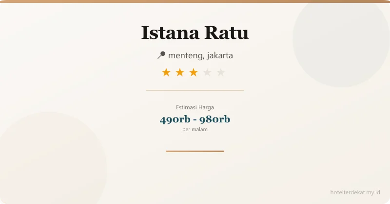 Istana Ratu - Hotel 3 bintang di menteng, jakarta