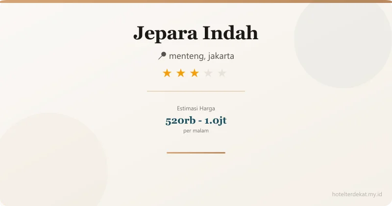 Jepara Indah - Hotel 3 bintang di menteng, jakarta