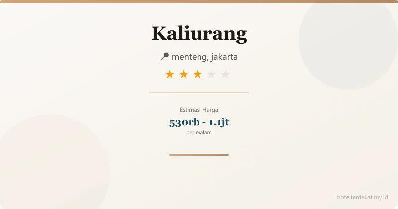 Kaliurang - Hotel 3 bintang di menteng, jakarta