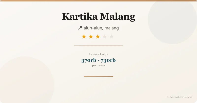 Kartika  Malang - Hotel 3 bintang di alun-alun, malang