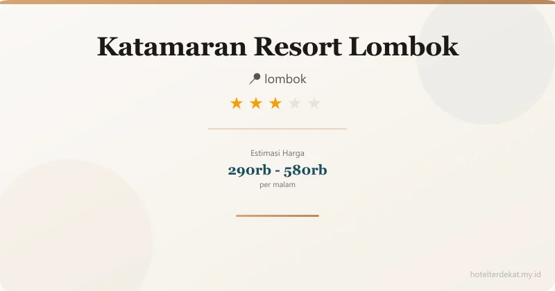 Katamaran Resort Lombok - Hotel 3 bintang di lombok