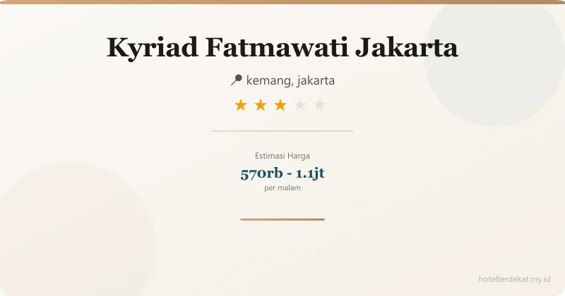 Kyriad  Fatmawati Jakarta - Hotel 3 bintang di kemang, jakarta