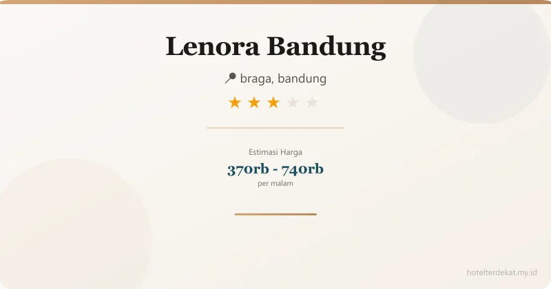 Lenora  Bandung - Hotel 3 bintang di braga, bandung