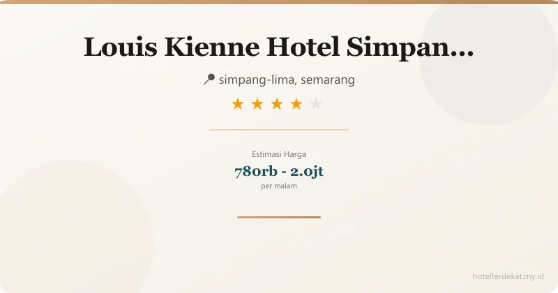 Louis Kienne Hotel Simpang Lima - Hotel 4 bintang di simpang-lima, semarang