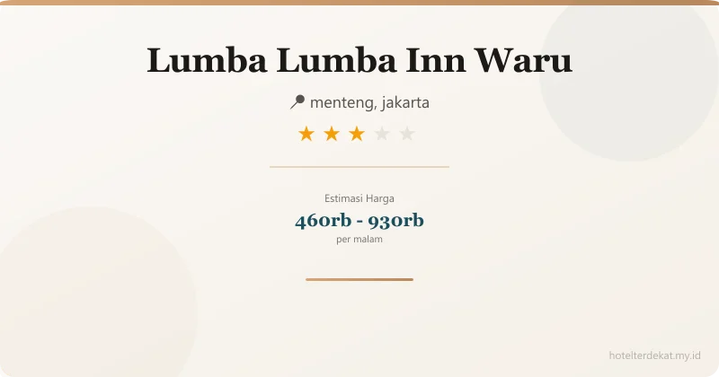 Lumba Lumba Inn Waru - Hotel 3 bintang di menteng, jakarta