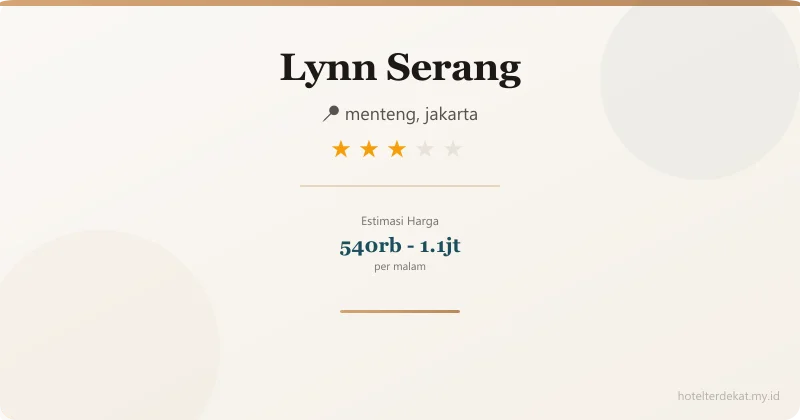 Lynn  Serang - Hotel 3 bintang di menteng, jakarta