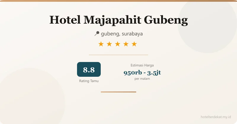 Hotel Majapahit Gubeng - Hotel 5 bintang di gubeng, surabaya