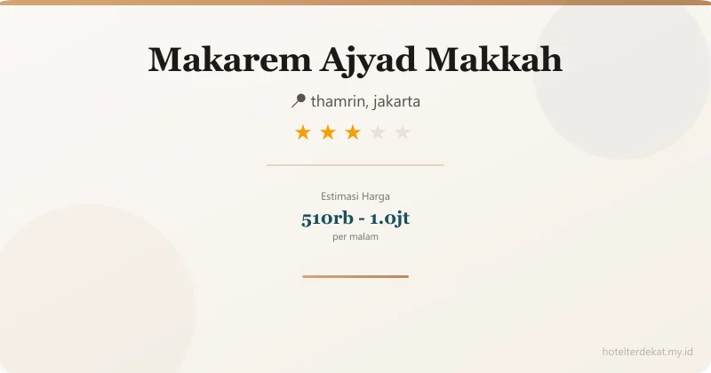 Makarem Ajyad Makkah - Hotel 3 bintang di thamrin, jakarta