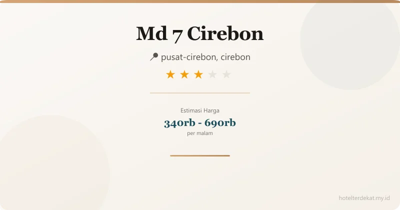 Md 7  Cirebon - Hotel 3 bintang di pusat-cirebon, cirebon
